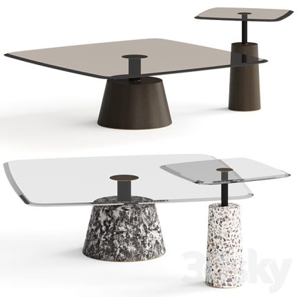 3dline - 1stDibs Bronze Glass Fumed Eucalyptus Coffee Table