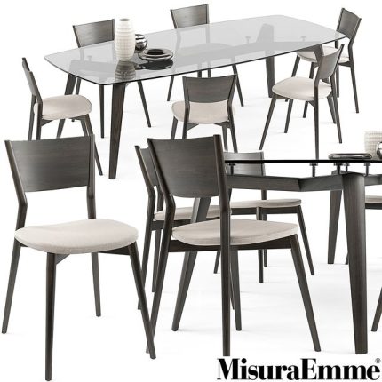 3dline - Bertha chair Gramercy table set 0