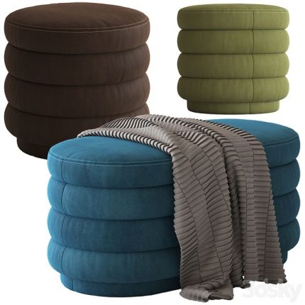 3dline - Globewest Ribbed Ottoman 0