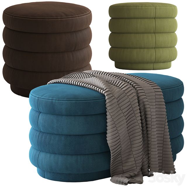 3dline - Globewest Ribbed Ottoman 0