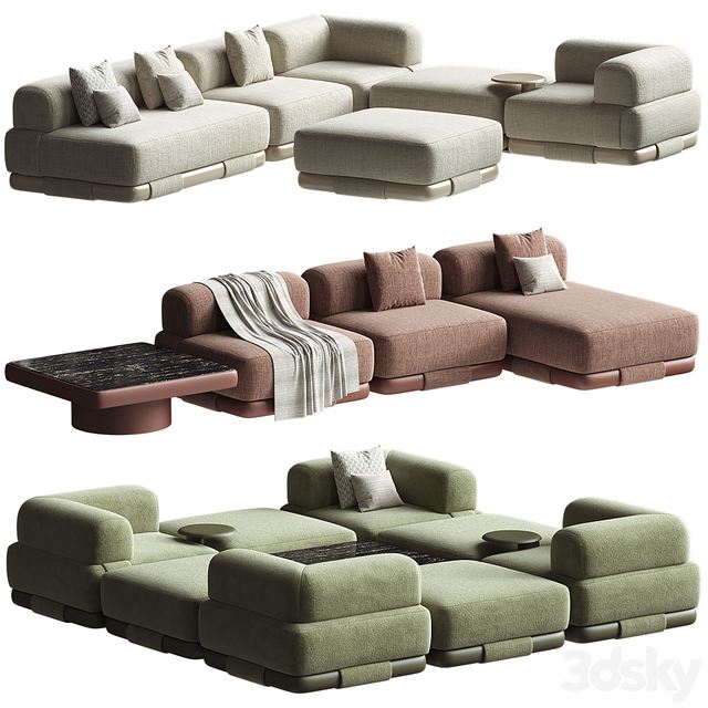 3dline - INSULA MODUlLAR Sofa Kettal 0