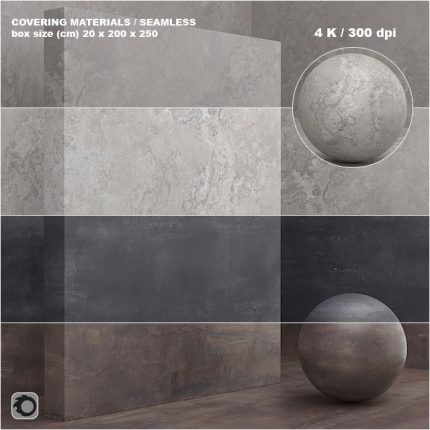 3dline - Material (seamless) – coating, stone, plaster set 54 0