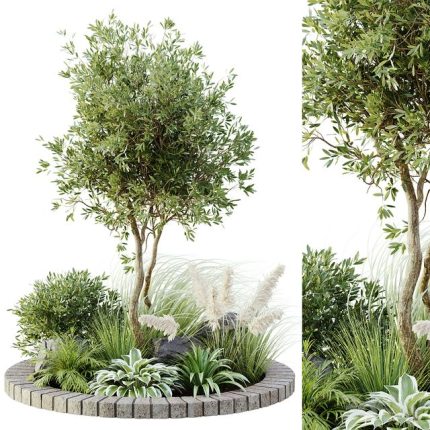 3dline - Outdoor plant set 05 0