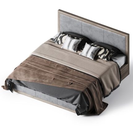 3dline - Restoration Hardware Kempton fabric platform bed 0