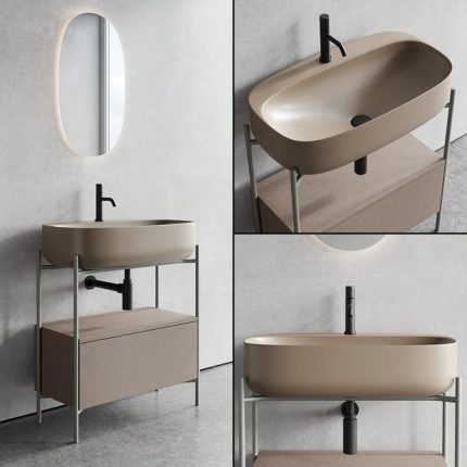 3dline - Scarabeo Ceramiche Diva Floor-standing Vanity Unit Set 3 0