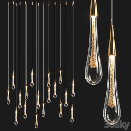 3dline - Stylish Modern Drop Pendant 0