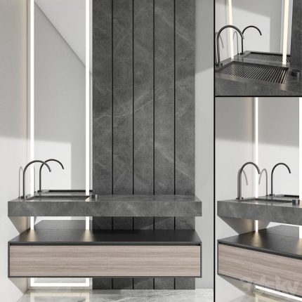 3dline - bathroom furniture set 90 0