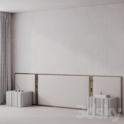 3dline - Bedroom Headboard with Bronze