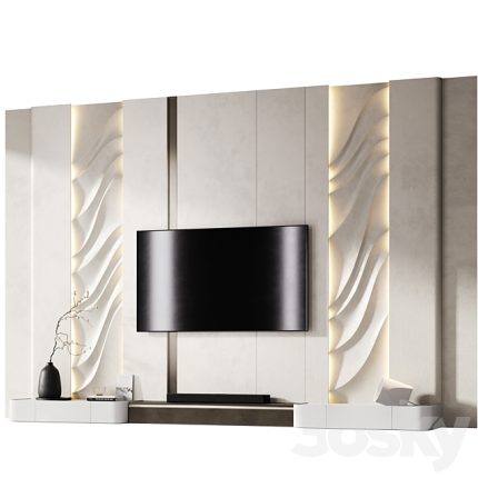 3dline - TV Wall with Soundbar 002