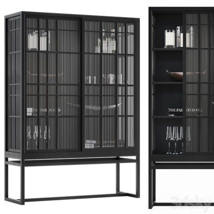 3dline - Crate & Barrel Highland cabinet 0