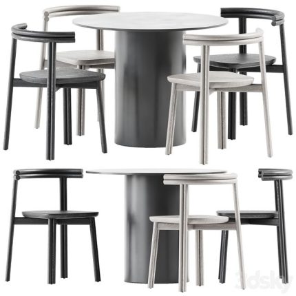 3dline - Dial Dining Table and Twill Chair by DesignByThem 0