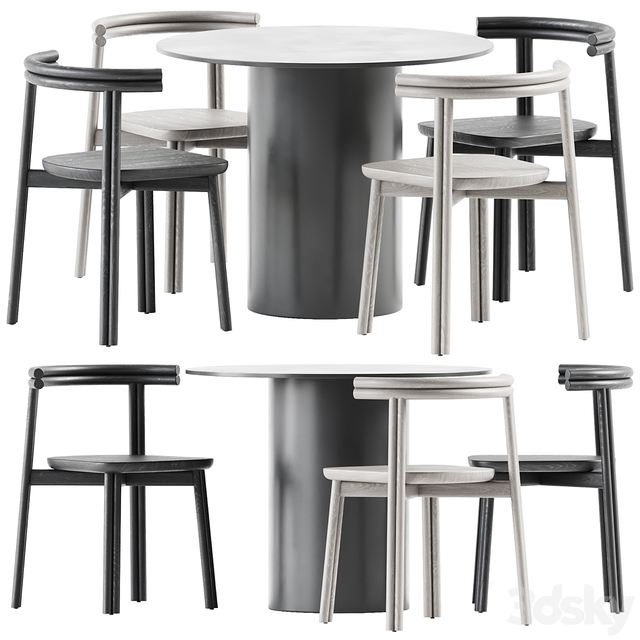 Dial Dining Table and Twill Chair by DesignByThem 0
