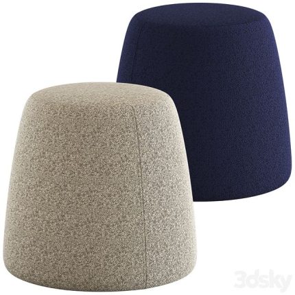 3dline - Globewest Felix Pebble Ottoman 0