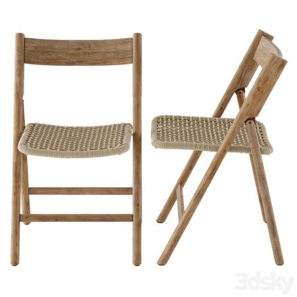 3dline - Kave home dandara wood folding chair 0