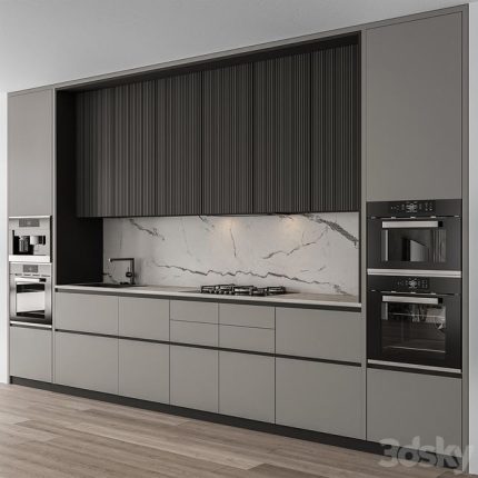 3dline - Kitchen Modern – Gray and Black Cabinets 97 0
