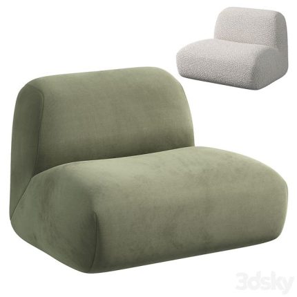 3dline - Multi-color Options Boconcept Stuffed Floor Teddy Couch Hippo Loveseat Boucle Cloud armchair 0