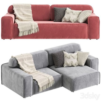 3dline - Straight and corner sofa Viena 0