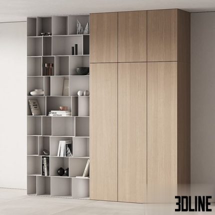 263 cabinet furniture 13 modular wardrobe cupboard 09 0(3dline.net)