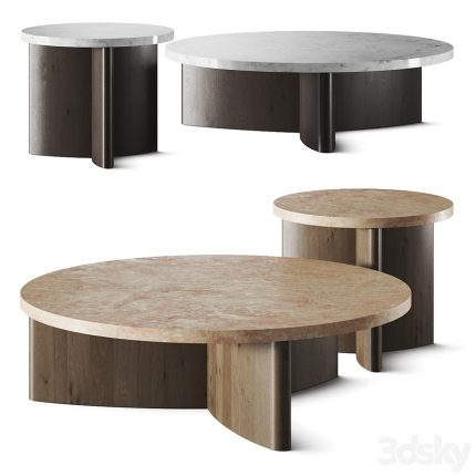 Four Hands Toli Travertine Coffee Table