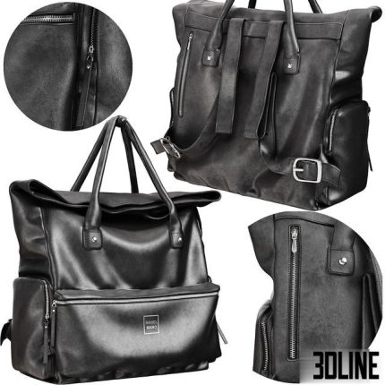 A leather backpack 0(3dline.net)