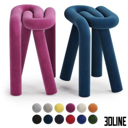 Bold stool by mustache, chair 0(3dline.net)