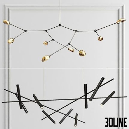Brand Chandelier Collection - 3 type 0(3dline.net)