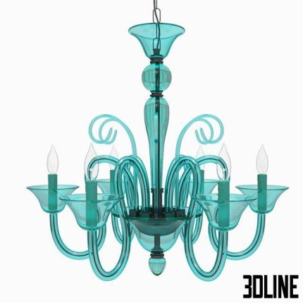 Calais Chandelier Aquamarine(3dline.net)