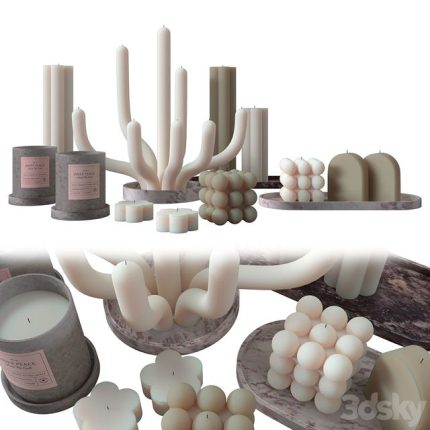 Candle set 0(3dline.net)