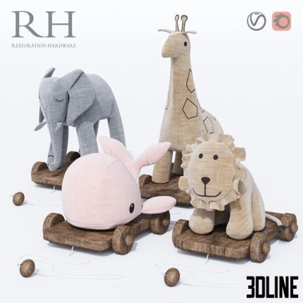 Chambray Pull Toy RH 0(3dline.net)