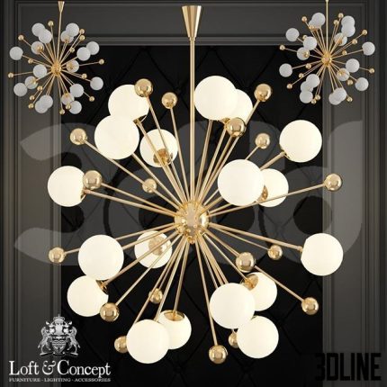 Chandelier Magic Circus Sputnik Chandeliers 01 0(3dline.net)