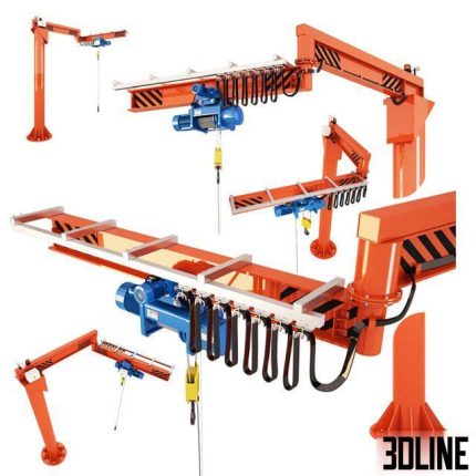 Console Dual Cantilever Crane 0(3dline.net)
