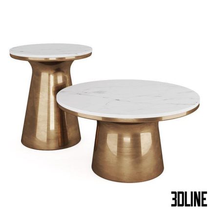 Dantone Home Set Coffee Table - Cork 0(3dline.net)