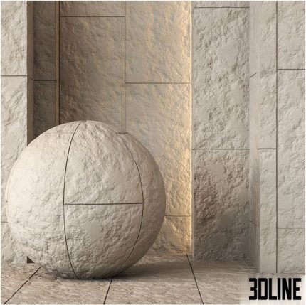Decorative Stone Wall Panel Texture 4K 0(3dline.net)