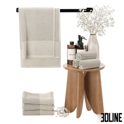 Decorative bathroom set 005 0(3dline.net)