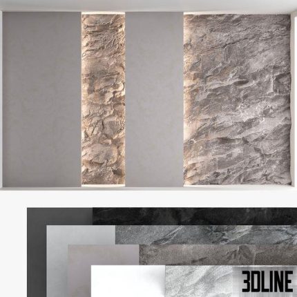Decorative wall panel set 60 0(3dline.net)