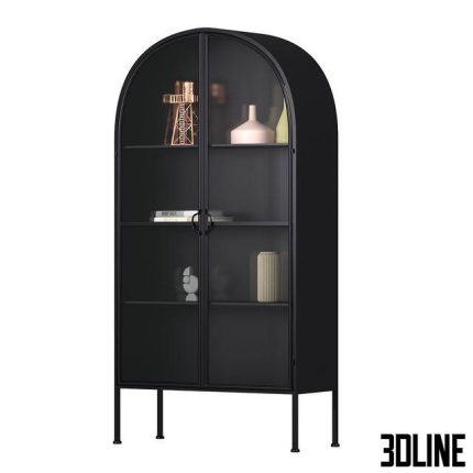 Ellos skap cabinet showcase with decor 0(3dline.net)