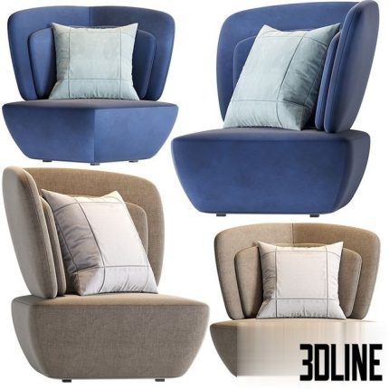 EmmeBi SOHO Small armchair 0(3dline.net)