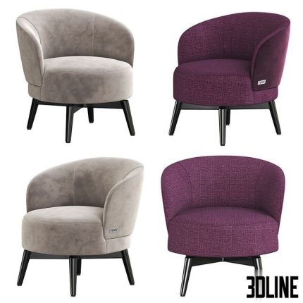 Fendi Casa Armchair 1(3dline.net)
