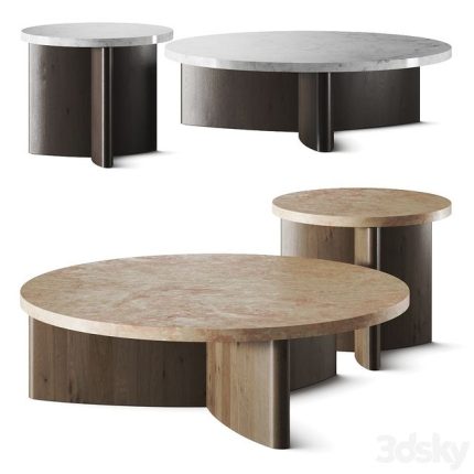 Four Hands Toli Travertine Coffee Table 0