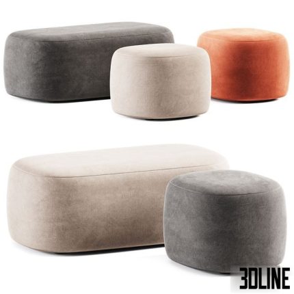 Guest Pouf by Liu Jo Living Collection Pouf 0(3dline.net)