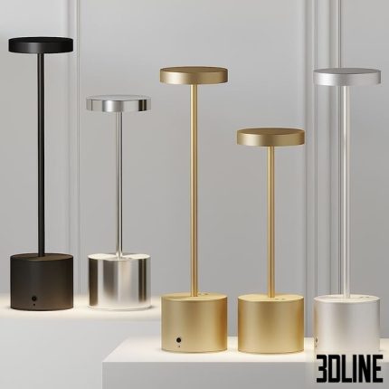 HISLE LUXCIOLE GM Table Lamp - 4 Different Metal Materials 0(3dline.net)