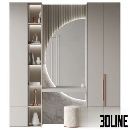 Hallway set 01 0(3dline.net)