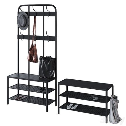 Ikea Pinning Pinnig Hanger with section for shoes 0(3dline.net)