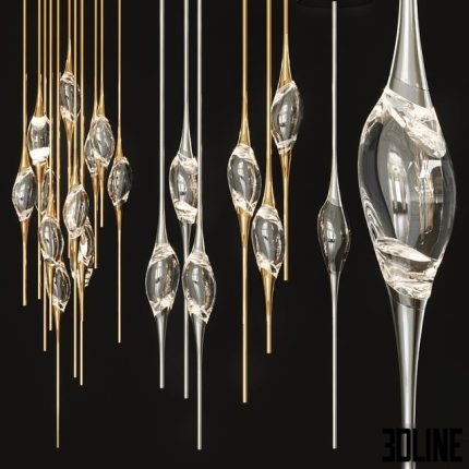 Il Pezzo 12 Cluster Chandelier 1(3dline.net)