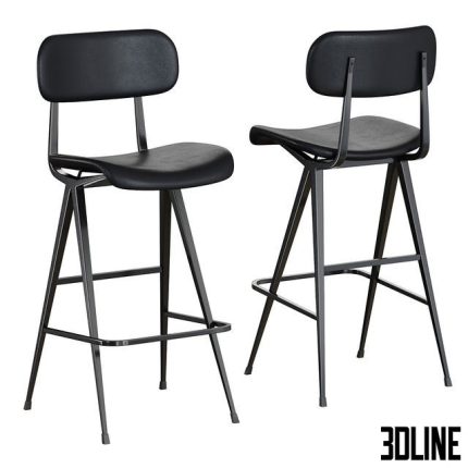Industry West Madwell Bar Stool Leather 0(3dline.net)