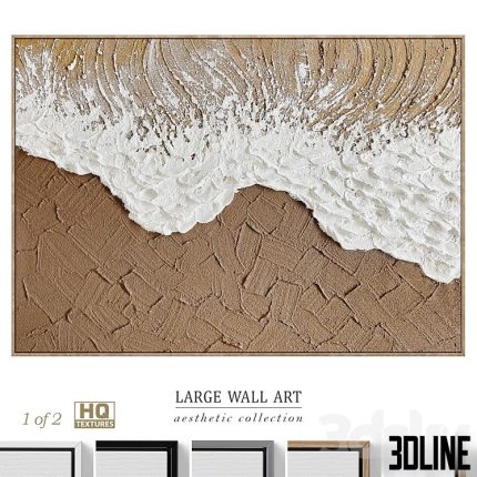 Large Panoramic Relief Plaster Wall Art C 837 0(3dline.net)