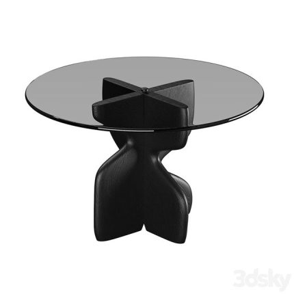 Lechuza Round Dining Table (Crate & Barrel) 0(3dline.net)
