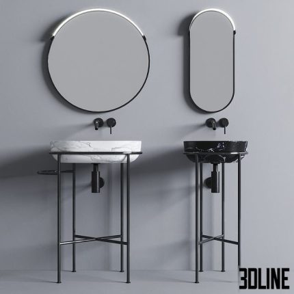 Marble washbasin Globo 0(3dline.net)