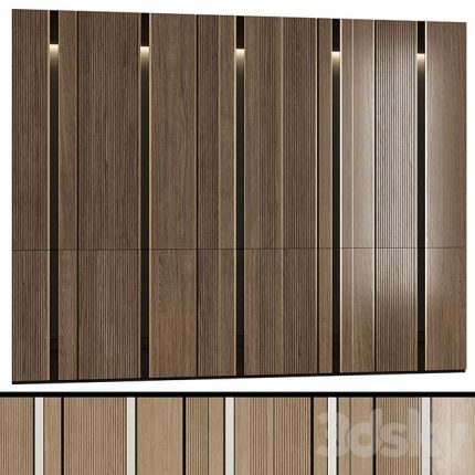 Modular wall panels in a modern minimalist style 5 0