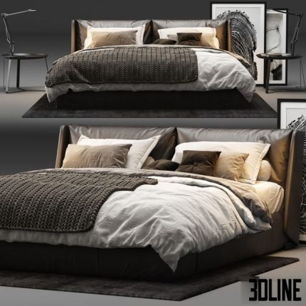 Natuzzi – Fenice Bed 0(3dline.net)